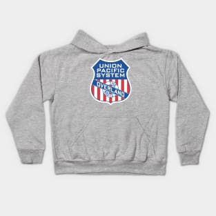 Union Pacific System Vintage Railroading Logo Kids Hoodie